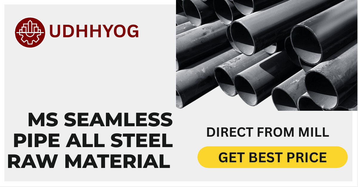 MS Seamless Pipe – High-Pressure Mild Steel Pipes for Industrial Use