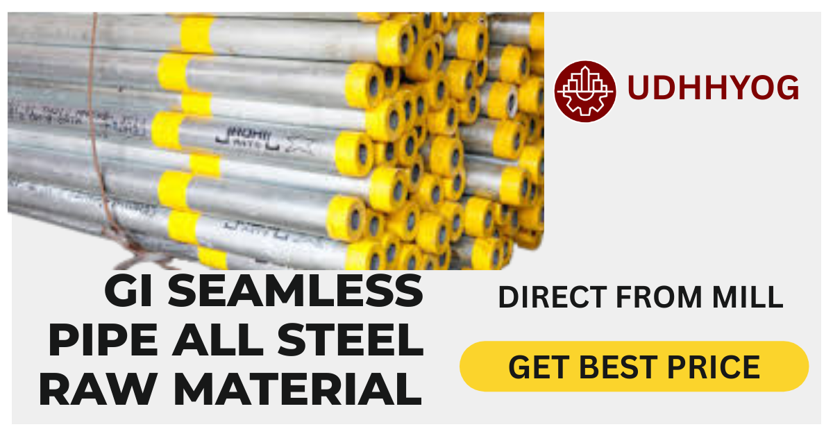 GI Seamless Pipes – Galvanized Iron Pipes for Water, Gas, and Firefighting Applications