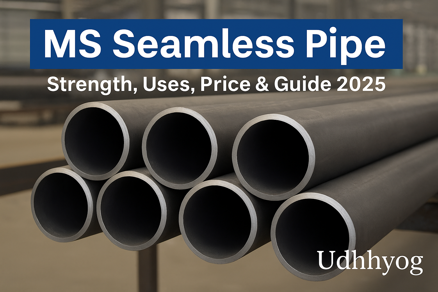 MS Seamless Pipe – Mild Steel Seamless Pipes for Industrial, Structural, and Water Supply Applications