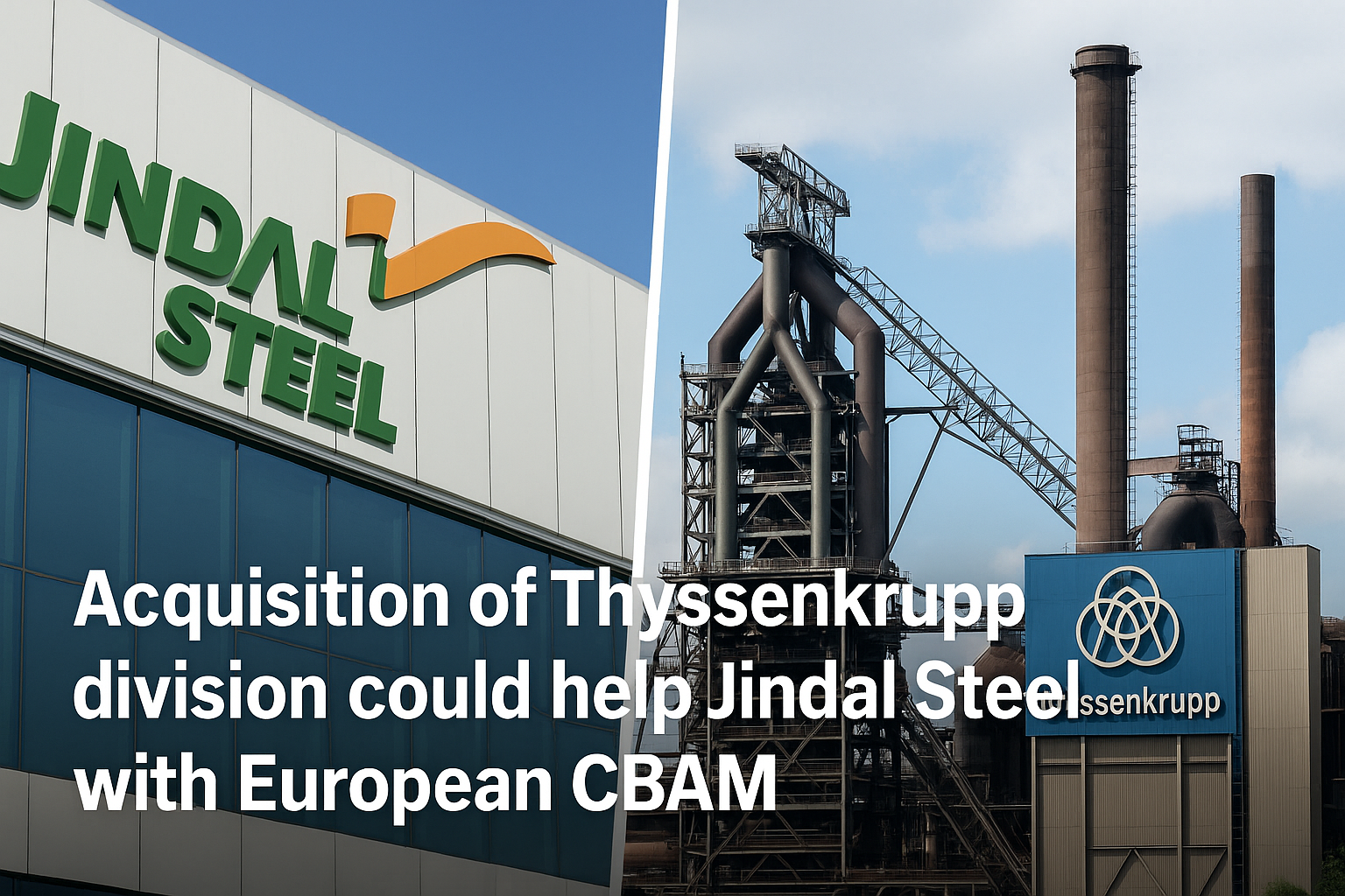 Jindal Steel Thyssenkrupp acquisition could help with EU CBAM compliance by strengthening European market presence and green steel strategy