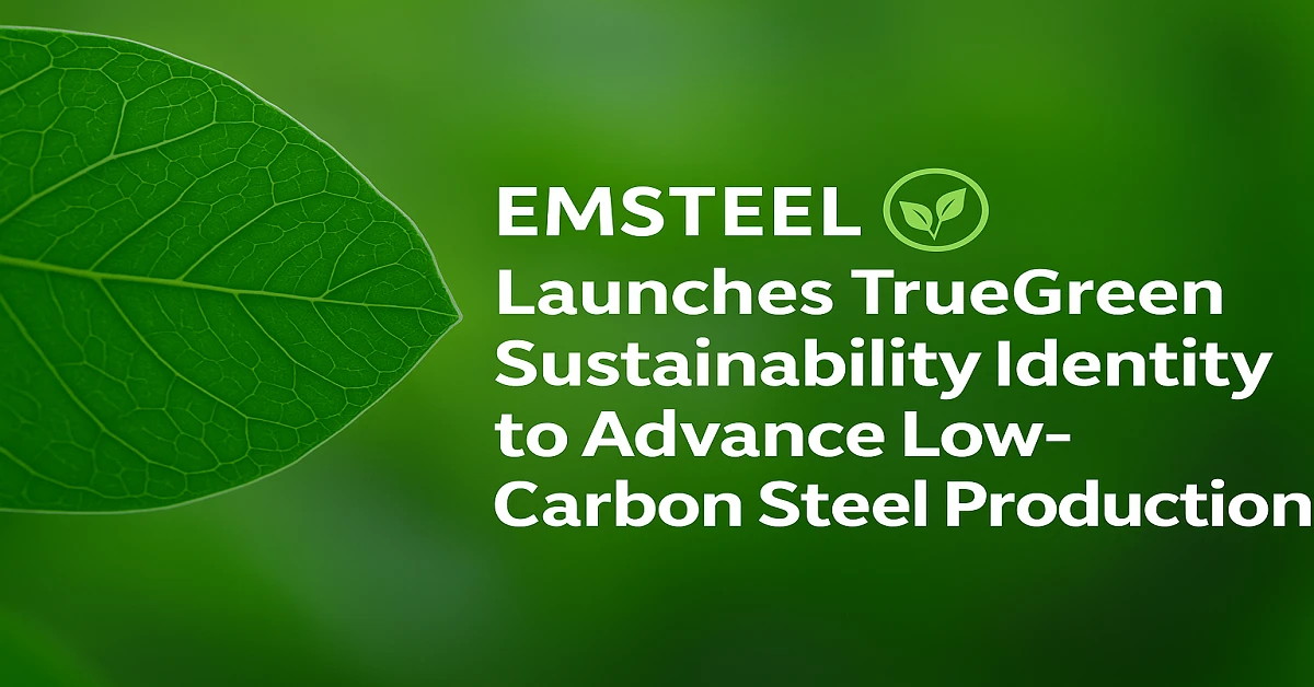 EMSTEEL launches TrueGreen sustainability identity to advance low-carbon steel production and promote green steel technology