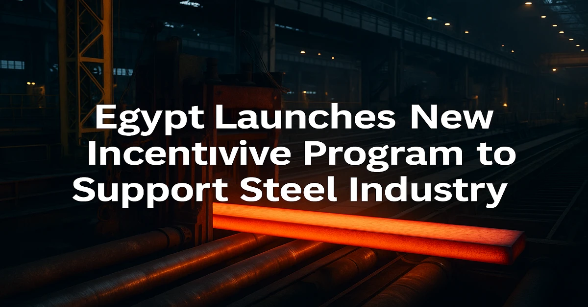 Egypt launches new incentive program to support steel industry with tax breaks, export subsidies, and green steel initiatives