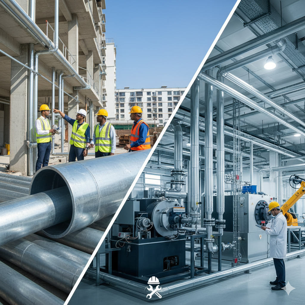 GI Pipe Advantages for Construction & Industrial Use.